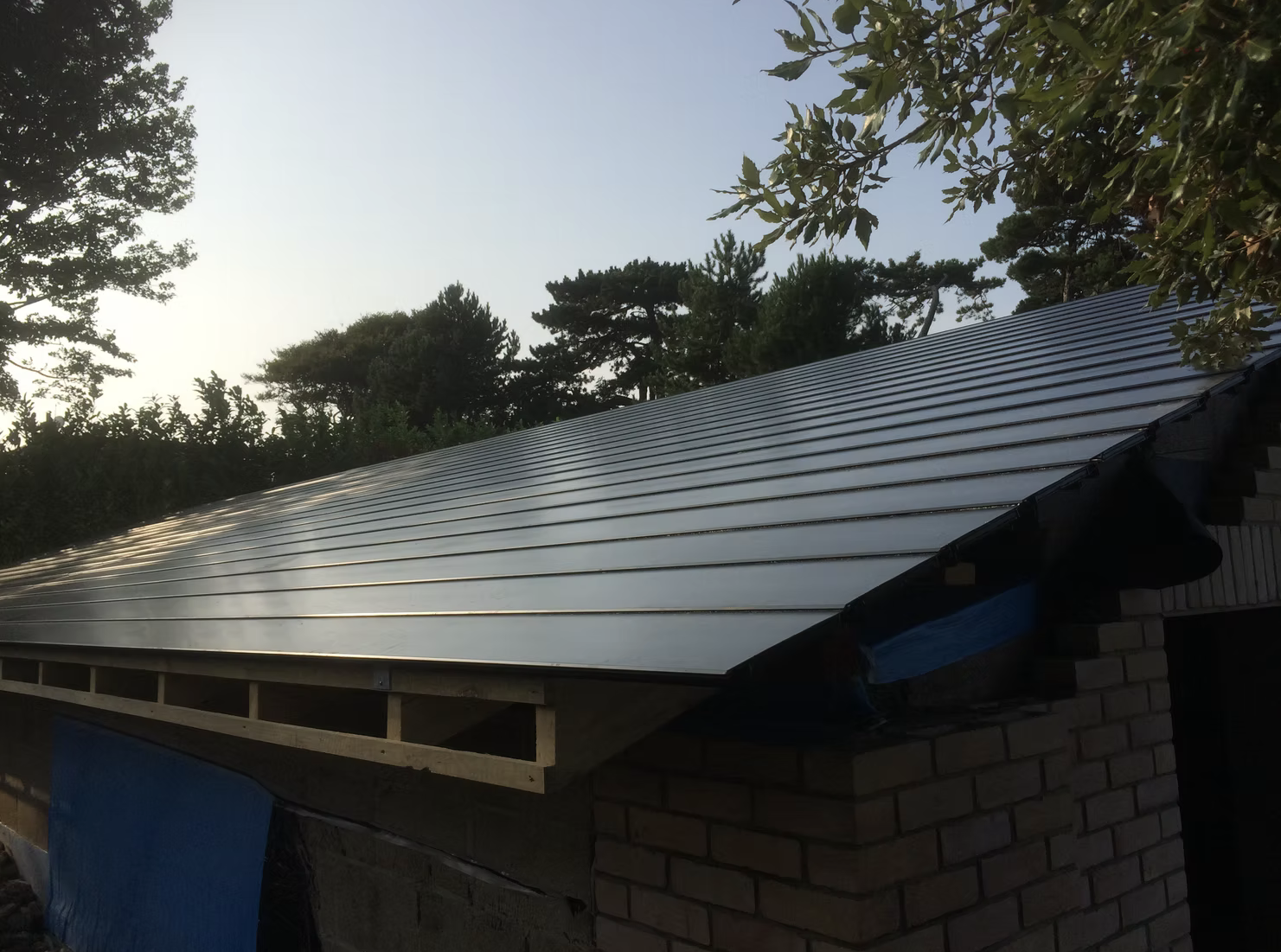 Pool roof installation